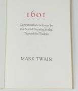 MARK TWAIN'S "1601"