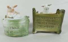 4 ANTIQUE PIG FAIRINGS