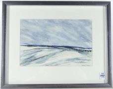 PAIR WATERCOLOURS BY LARRY KINNEAR