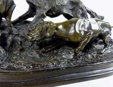 PIERRE-JULES MENE PATINATED BRONZE SCULPTURE