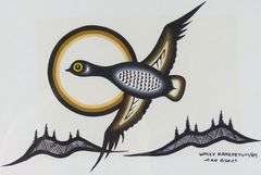 TWO ACRYLICS BY WALLY KAKEPETUM