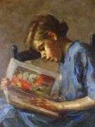 IMPORTANT OIL ON CANVAS BY EVA BRADSHAW