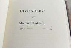 AUTOGRAPHED MICHAEL ONDAATJE VOLUMES