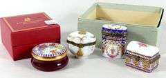 ENAMEL & PORCELAIN TRINKET BOXES