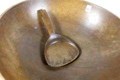 ANTIQUE BUTTER BOWL & PADDLE