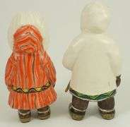 TWO INUIT FIGURINES