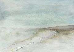 PAIR WATERCOLOURS BY LARRY KINNEAR