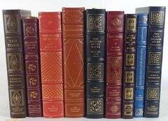 NINE FRANKLIN MINT LEATHER BOUND VOLUMES