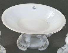 VISTA ALEGRE CENTREPIECE & PAIR CANDLESTICKS