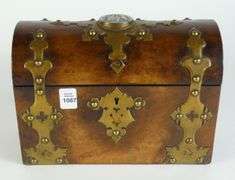 ANTIQUE BURL WOOD BOX