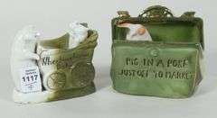 4 ANTIQUE PIG FAIRINGS