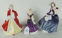 3 ROYAL DOULTON FIGURINES