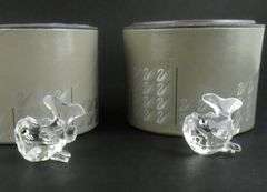 4 SWAROVSKI CRYSTAL FISH