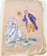 HAND-PAINTED SILK BOOK COVER