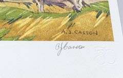 RARE LIMITED EDITION A.J. CASSON VOLUME "WATERCOLOURS"