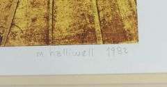MICHAEL HALLIWELL PRINT & PASTEL DRAWING