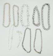 16 STERLING BRACELETS