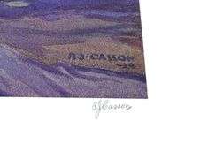 RARE LIMITED EDITION A.J. CASSON VOLUME "WATERCOLOURS"