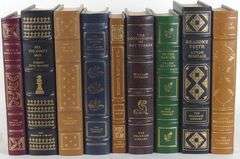 NINE FRANKLIN MINT LEATHER BOUND VOLUMES