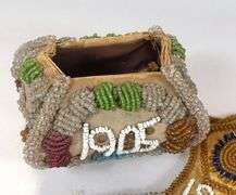 TWO PIECES ANTIQUE IROQUOIS BEADWORK