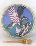 TWO STORAGE BOXES & DRUM