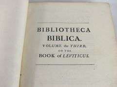 1725 BIBLIOTHECA BIBLICA