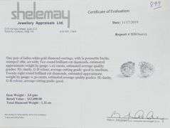 DIAMOND "HALO" EARRINGS