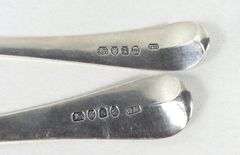 FOUR 18TH CENTURY SILVER SPOONS