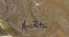 LARGE OIL ON CANVAS BY NORI PETER