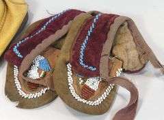 TWO PAIRS MOCCASINS