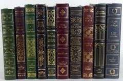 TEN FRANKLIN MINT LEATHER BOUND VOLUMES