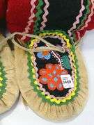 PAIR EMBROIDERED MUKLUKS