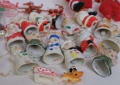 GLASS AND PORCELAIN ORNAMENTS