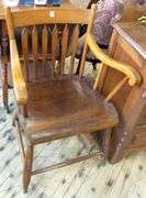 PRIMITIVE PINE ARMCHAIR