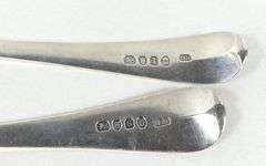 FOUR 18TH CENTURY SILVER SPOONS