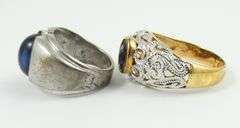 2 SAPPHIRE RINGS