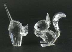 4 SWAROVSKI CRYSTAL ANIMALS