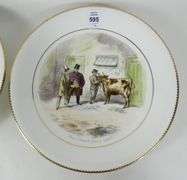 PAIR WEDGWOOD PICTURE PLATES
