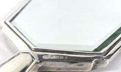 STERLING ART DECO VANITY MIRROR