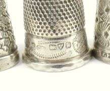 3 SILVER THIMBLES