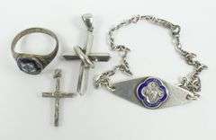 7 PIECES STERLING JEWELLERY