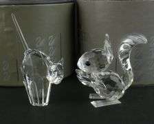 4 SWAROVSKI CRYSTAL ANIMALS