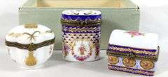 ENAMEL & PORCELAIN TRINKET BOXES