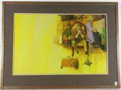 VINTAGE ILLUSTRATION PAINTING