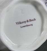 PORCELAIN TEA SET, WATERFORD CLOCK, ETC.