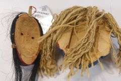 TWO CARVED MASKS