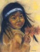 J. GUMINNY PASTEL DRAWING