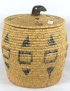 VINTAGE INUIT SEAGRASS BASKET