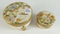 2 SATSUMA COVERED BOXES