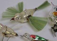 VINTAGE BIRD ORNAMENTS